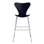 FRITZ HANSEN krzesło barowe SERIES 7 76cm fornir barwiony różne warianty granatowy