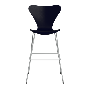 FRITZ HANSEN krzesło barowe SERIES 7 76cm fornir barwiony różne warianty granatowy