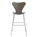 FRITZ HANSEN krzesło barowe SERIES 7 76cm fornir barwiony różne warianty gliniany brąz