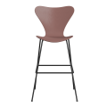 FRITZ HANSEN krzesło barowe SERIES 7 76cm fornir barwiony różne warianty dzika róża