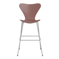 FRITZ HANSEN krzesło barowe SERIES 7 76cm fornir barwiony różne warianty dzika róża