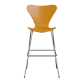FRITZ HANSEN krzesło barowe SERIES 7 76cm fornir barwiony różne warianty ciemny żółty