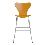 FRITZ HANSEN krzesło barowe SERIES 7 76cm fornir barwiony różne warianty ciemny żółty