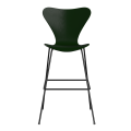 FRITZ HANSEN krzesło barowe SERIES 7 76cm fornir barwiony różne warianty ciemny zielony