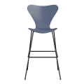 FRITZ HANSEN krzesło barowe SERIES 7 76cm fornir barwiony różne warianty błękit zmierzchu