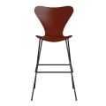FRITZ HANSEN krzesło barowe SERIES 7 76cm fornir lakierowany różne warianty wenecka czerwień