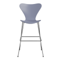 FRITZ HANSEN krzesło barowe SERIES 7 76cm fornir lakierowany różne warianty lawendowy błękit