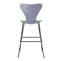 FRITZ HANSEN krzesło barowe SERIES 7 76cm fornir lakierowany różne warianty lawendowy błękit