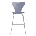 FRITZ HANSEN krzesło barowe SERIES 7 76cm fornir lakierowany różne warianty lawendowy błękit