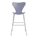 FRITZ HANSEN krzesło barowe SERIES 7 76cm fornir lakierowany różne warianty lawendowy błękit