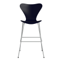 FRITZ HANSEN krzesło barowe SERIES 7 76cm fornir lakierowany różne warianty granatowy