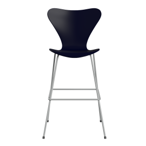 FRITZ HANSEN krzesło barowe SERIES 7 76cm fornir lakierowany różne warianty granatowy