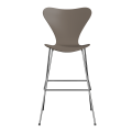 FRITZ HANSEN krzesło barowe SERIES 7 76cm fornir lakierowany różne warianty gliniany brąz