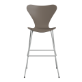 FRITZ HANSEN krzesło barowe SERIES 7 76cm fornir lakierowany różne warianty gliniany brąz