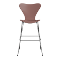 FRITZ HANSEN krzesło barowe SERIES 7 76cm fornir lakierowany różne warianty dzika róża