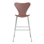 FRITZ HANSEN krzesło barowe SERIES 7 76cm fornir lakierowany różne warianty dzika róża