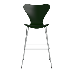 FRITZ HANSEN krzesło barowe SERIES 7 76cm fornir lakierowany różne warianty czarny