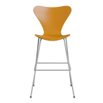 FRITZ HANSEN krzesło barowe SERIES 7 76cm fornir lakierowany różne warianty ciemny żółty