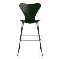 FRITZ HANSEN krzesło barowe SERIES 7 76cm fornir lakierowany różne warianty ciemny zielony