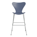 FRITZ HANSEN krzesło barowe SERIES 7 76cm fornir lakierowany różne warianty błękit zmierzchu