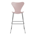 FRITZ HANSEN krzesło barowe SERIES 7 76cm fornir lakierowany różne warianty blady róż