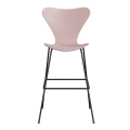 FRITZ HANSEN krzesło barowe SERIES 7 76cm fornir lakierowany różne warianty blady róż