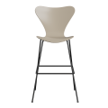 FRITZ HANSEN krzesło barowe SERIES 7 76cm fornir lakierowany różne warianty jasny beż