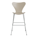 FRITZ HANSEN krzesło barowe SERIES 7 76cm fornir lakierowany różne warianty jasny beż