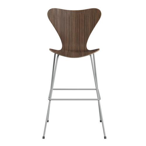 FRITZ HANSEN krzesło barowe SERIES 7 76cm fornir naturalny różne warianty orzech