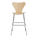 FRITZ HANSEN krzesło barowe SERIES 7 76cm fornir naturalny różne warianty klon