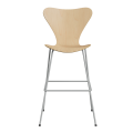 FRITZ HANSEN krzesło barowe SERIES 7 76cm fornir naturalny różne warianty klon
