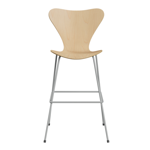 FRITZ HANSEN krzesło barowe SERIES 7 76cm fornir naturalny różne warianty klon