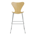FRITZ HANSEN krzesło barowe SERIES 7 76cm fornir naturalny różne warianty jesion
