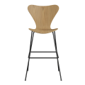 FRITZ HANSEN krzesło barowe SERIES 7 76cm fornir naturalny różne warianty  dąb