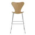 FRITZ HANSEN krzesło barowe SERIES 7 76cm fornir naturalny różne warianty  dąb