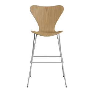 FRITZ HANSEN krzesło barowe SERIES 7 76cm fornir naturalny różne warianty  dąb