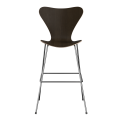 FRITZ HANSEN krzesło barowe SERIES 7 76cm fornir naturalny różne warianty  ciemny dąb