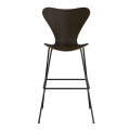 FRITZ HANSEN krzesło barowe SERIES 7 76cm fornir naturalny różne warianty  ciemny dąb