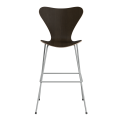 FRITZ HANSEN krzesło barowe SERIES 7 76cm fornir naturalny różne warianty  ciemny dąb