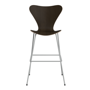FRITZ HANSEN krzesło barowe SERIES 7 76cm fornir naturalny różne warianty  ciemny dąb