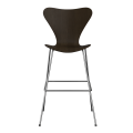 FRITZ HANSEN krzesło barowe SERIES 7 76cm fornir naturalny różne warianty  bardzo ciemny dąb