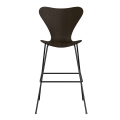 FRITZ HANSEN krzesło barowe SERIES 7 76cm fornir naturalny różne warianty  bardzo ciemny dąb