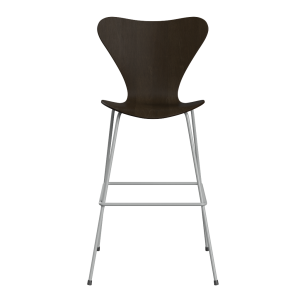 FRITZ HANSEN krzesło barowe SERIES 7 76cm fornir naturalny różne warianty  bardzo ciemny dąb