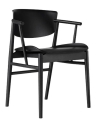 FRITZ HANSEN krzesło N01 czarny lakierowany dąb