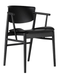 FRITZ HANSEN krzesło N01 czarny lakierowany dąb