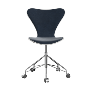 FRITZ HANSEN krzesło obrotowe SERIES 7 barwiony fornir tapicerowany front