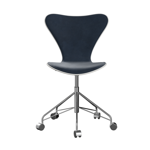 FRITZ HANSEN krzesło obrotowe SERIES 7 barwiony fornir tapicerowany front