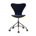 FRITZ HANSEN krzesło obrotowe SERIES 7 barwiony fornir tapicerowany front