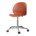 FRITZ HANSEN krzesło obrotowe na kółkach polerowane aluminium N02 różne kolory cena od: