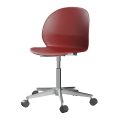 FRITZ HANSEN krzesło obrotowe na kółkach polerowane aluminium N02 różne kolory cena od: